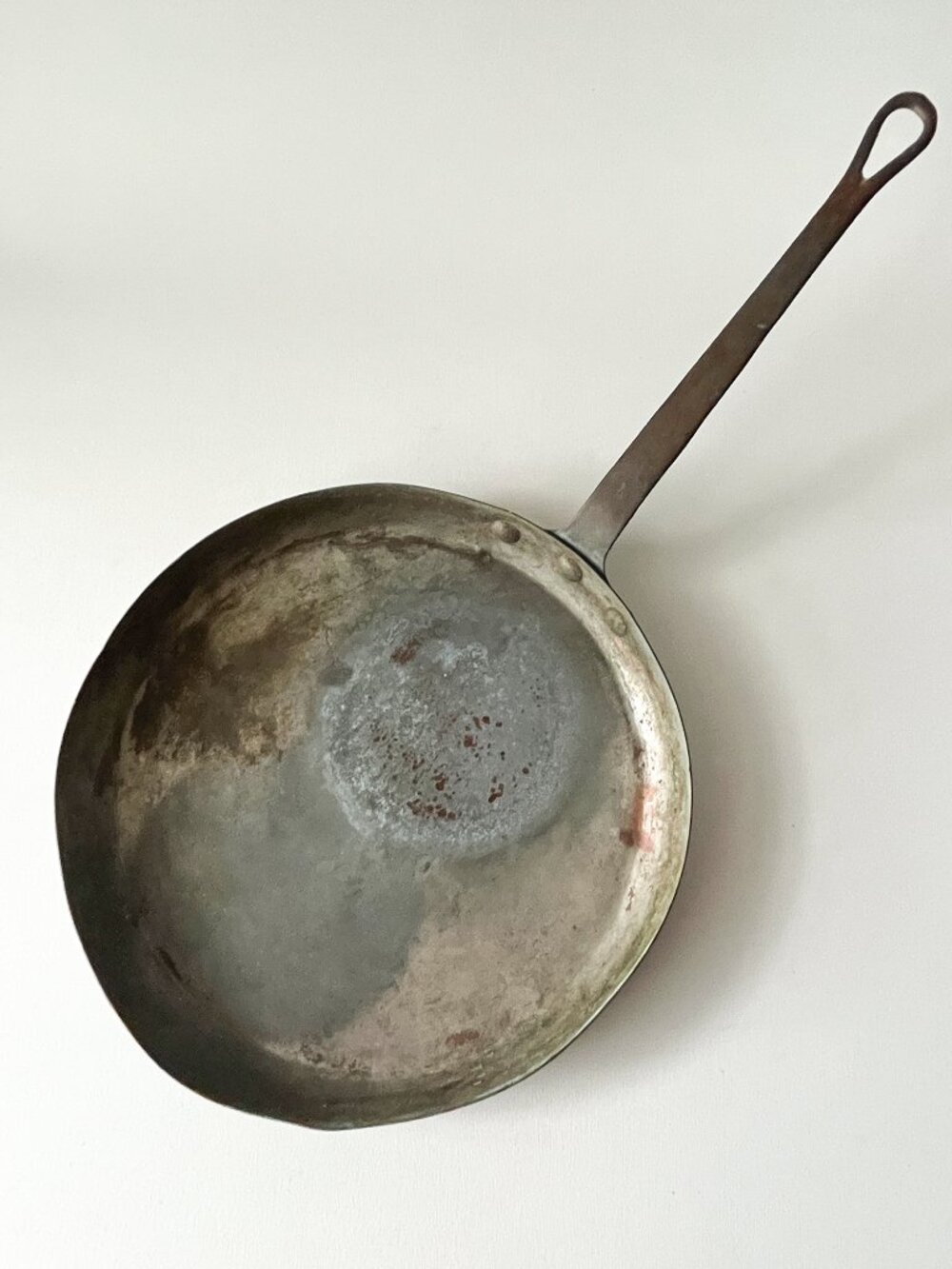 Vintage French Copper Skillet 9.5" Hoan Import Made in France